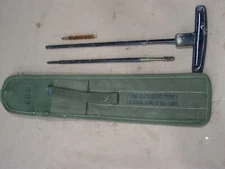 WWII M1 30 Cal Carbine Cleaning Rod w/ Case NOS 1944 Parts kit Field Gear FALS44