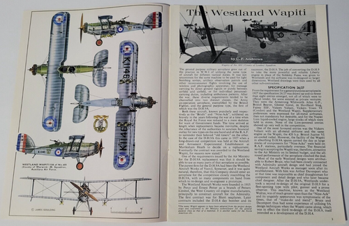 The WESTLAND WAPITI RAF Biplano RCAF No 10 Escuadrón Publicaciones #32 - Imagen 3 de 4
