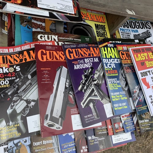 2 SHELVES FULL/96PC/GUNS & AMMO MAGAZINES/ HUGE LOT/ - Picture 9 of 15