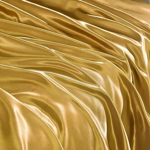 6Pcs Satin Silk Complete Bedding Set Duvet Cover Fitted Sheet & 4 Pillowcases - Picture 58 of 128
