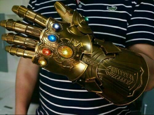 In Stock Thanos Infinity Gauntlet Full Metal 1:1 Wearable Cosplay Statue LED - Picture 5 of 6