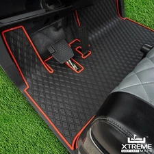 Xtreme Mats Yamaha Drive2 Golf Cart Mat, Full Coverage Floor Liner - RED