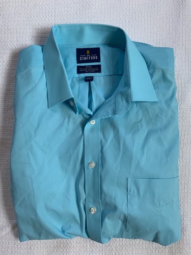 STAFFORD Easy Care Broadcloth Performance Super dress Shirt 17-17 1/2 10 colors - Picture 6 of 18