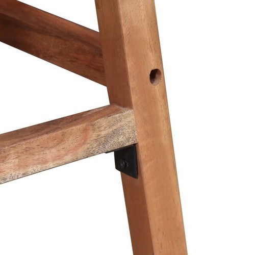 Bar Stools 2 pcs Solid Acacia Wood - Picture 8 of 9