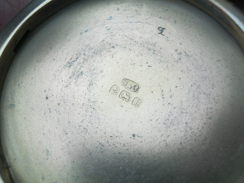 Birmingham 1932 Sterling Silver & Guilloche Enamel Compact - Picture 4 of 8