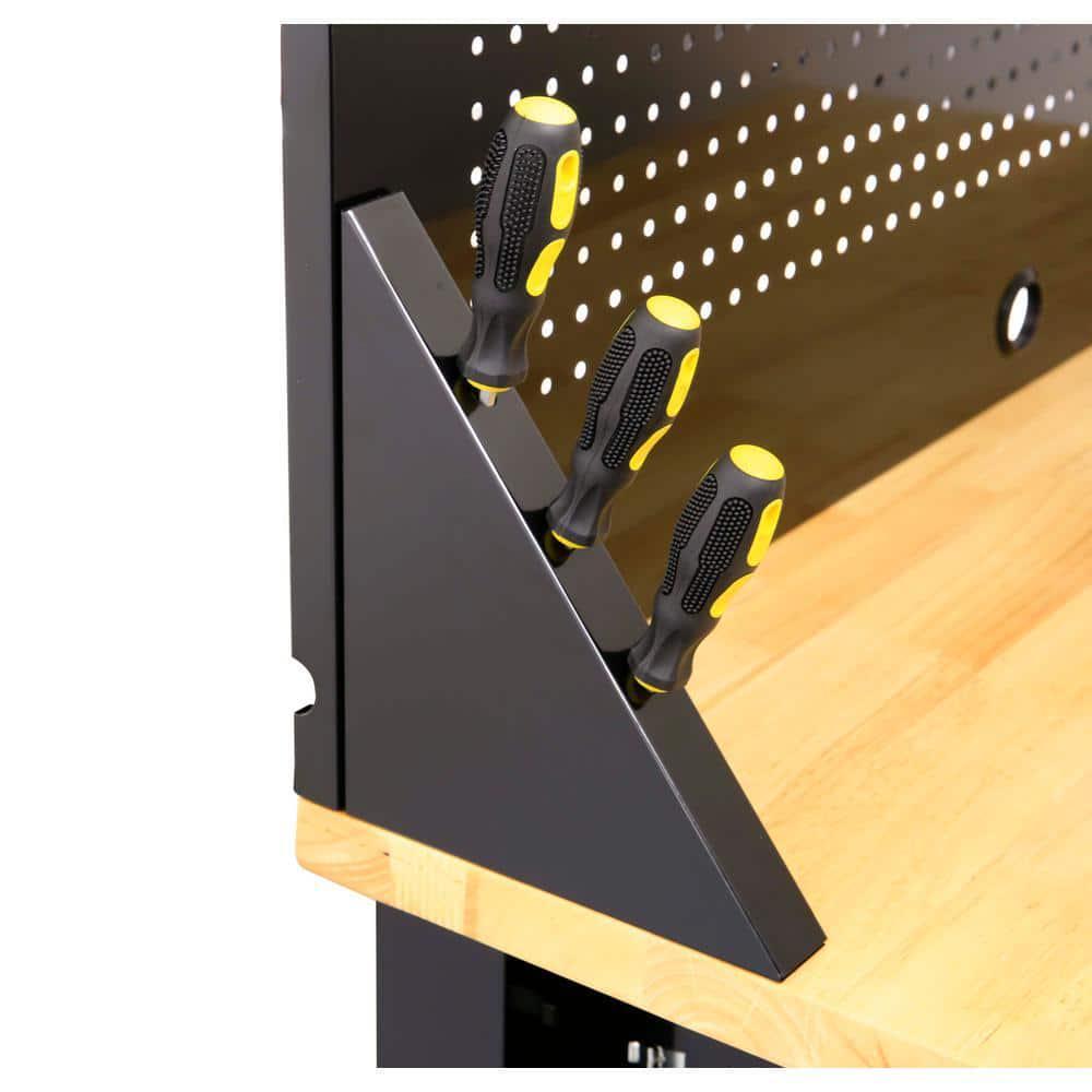 Husky G4801S-US 4 Ft. Solid Wood Top Workbench With Pegboard