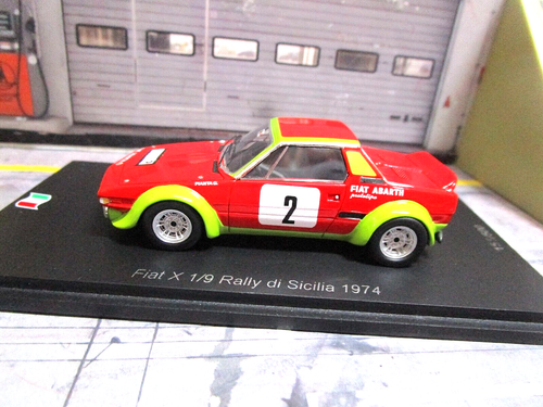 FIAT X1/9 X 1/9 Sicilia Rally d'Italia tg.5 1974 #2 Scintilla Pianta Scabini 1:43 - Foto 3 di 6