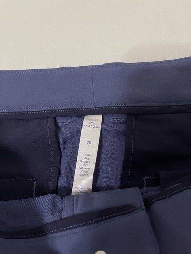 Crazy Yoga Flatfront Hose Herren 36 Freizeit Tech Stretch Golf Performance blau - Bild 3 von 6
