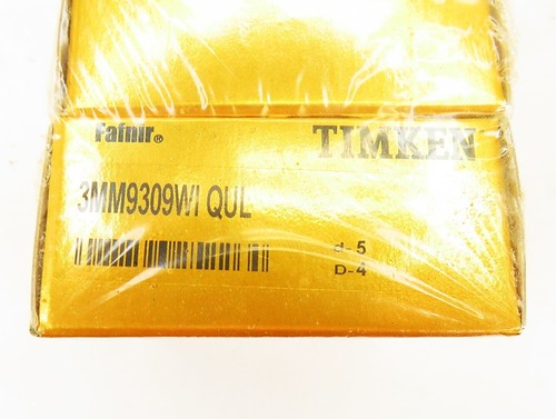 Rodamiento de súper precisión sellado Timken 3MM9309WI QUL 71909ECRQULP4S NUEVO EN CAJA - Imagen 2 de 8