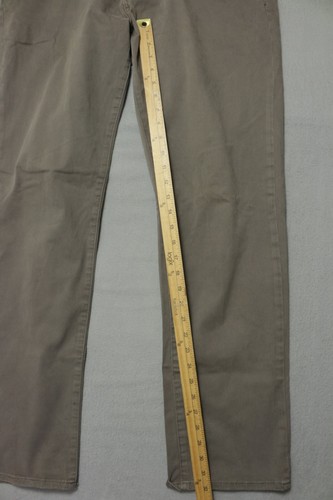 Pantalones de mezclilla rectos Lucky Brand 221 para hombre 36X32 marrón cremallera mosca - Imagen 2 de 11