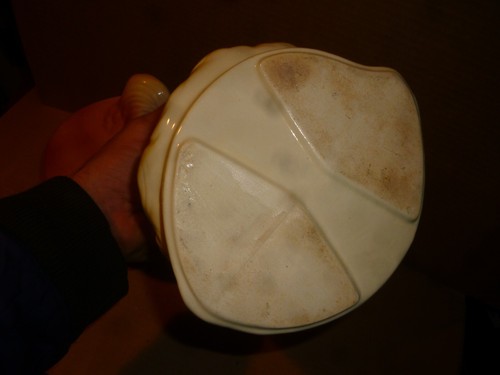Vintage American Bisque Majorette blond Mädchen Frau Band Cheerleader Keksdose - Bild 7 von 7