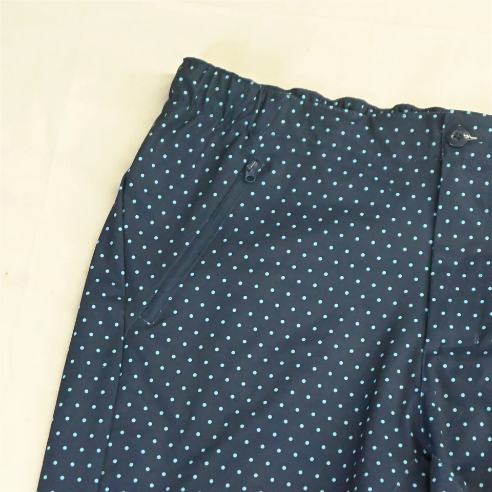 Pantalones Cortos de Natación Híbridos FiveFour 36 x 9" Azul Marino Estampado de Lunares Sin Forro Foto 2 de 4