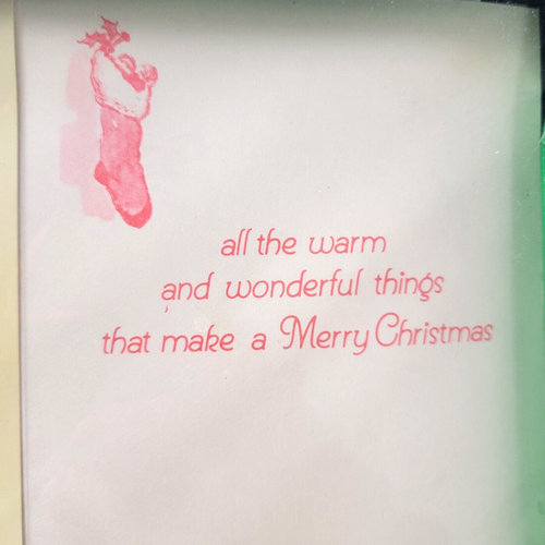 Vtg American Greetings novelty Christmas cards Dog Baby Fireplace Pee Wees 20 - Bild 5 von 8