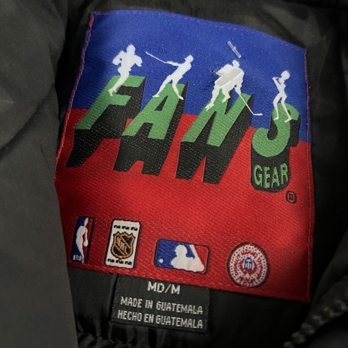 *Rara parka negra mediana vintage de los Chicago Bulls Fans Gear - Imagen 9 de 15