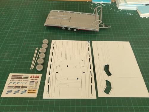 1:32 Brian James Car Transporter Tri Axle Trailer Scalextric Braemere Models - Picture 2 of 18