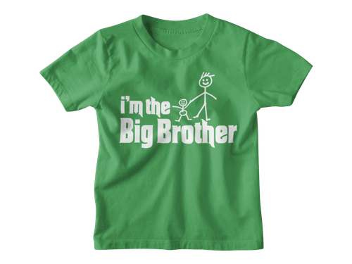 DF I'm the BIG Brother T-Shirt Boy Brothers Cute Tee Gift Family Clothes - Picture 2 of 17