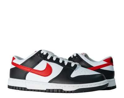 Nike Dunk Low Retro Red Swoosh Panda Men's Shoes FB3354-001