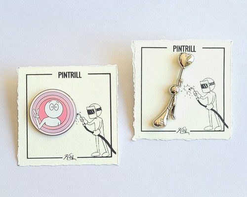 ⚡RARE⚡ PINTRILL x KAI ASPIRE Set Of 2 Signed Kai Aspire Pins *BRAND NEW* 2017 LE - Picture 1 of 4