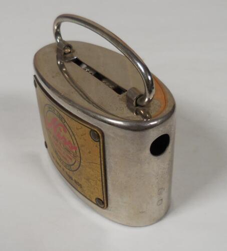 The Portable Safe Vintage Metal Promo Banco de Monedas, Niss Home Furnishings Milwaukee - Imagen 7 de 9