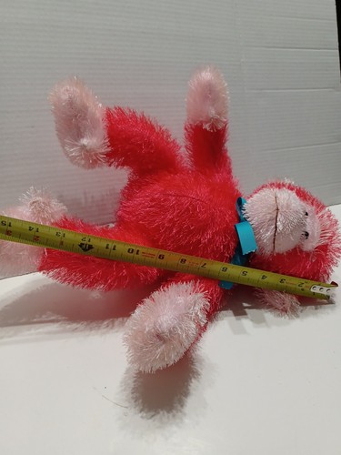 Vintage Russ Berrie Trembles Plush Monkey Pink Shivers & Shakes Sound 16"  Gift - Picture 7 of 7