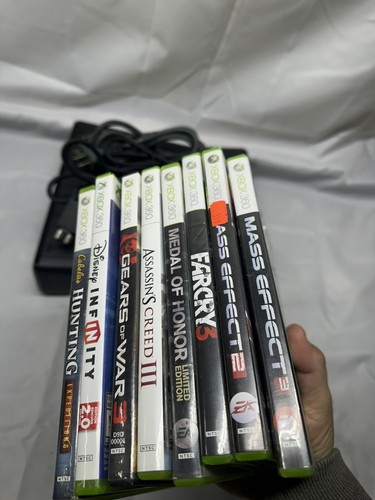 Microsoft Xbox 360 S Console Bundle 8 Games, Controller Tested Model 1439 - Picture 15 of 15
