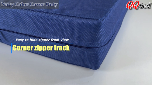 Wasserdicht Outdoor Sitz Stuhl Terrasse Kissen Pad Bettbezug Hüllen 18X16"X4" Marine - Video 1 von 1