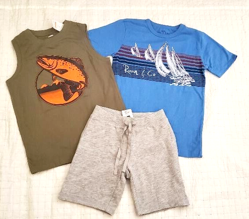 Nwt Gymboree Gap Boys Lot 8 Summer Outfit Shorts set Top Tee NEW - Picture 8 of 12