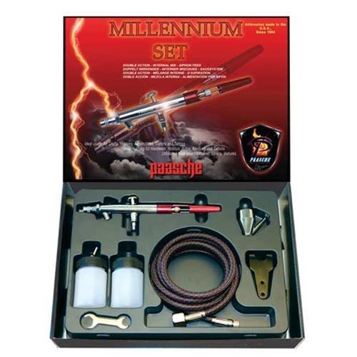 Paasche MIL-SET 0.74 mm Millenium Airbrush Set - Size 3