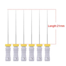 21mm/25mm Dental Endo Files Stainless Steel H-Files #08 for Root Canal Treatment