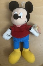 Vintage Disney Mickey Mouse Plush Toy Mattel Mickey 1999 Star Bean W/NWT
