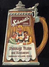 Schmidt's 1886 Sausage House und Restaurant German Village, OH c1979 Menu Scarce