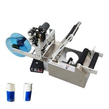 Round Bottle Labeler Coding Machine with Printer Labeling Machine3-15m/min Speed