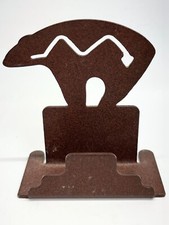 Zuni Fetish Bear Inspired Business Card Holder Powder Coated Laser-Cut Metal