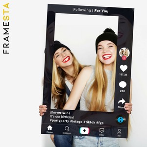 Tiktok Birthday Party Decorations Party Photo Booth Props Frame