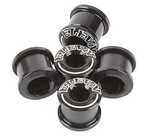 Pernos de plato Allen gemelos de aleación ELEVN 6,5 mm x 4 mm (negro) - Imagen 1 de 2