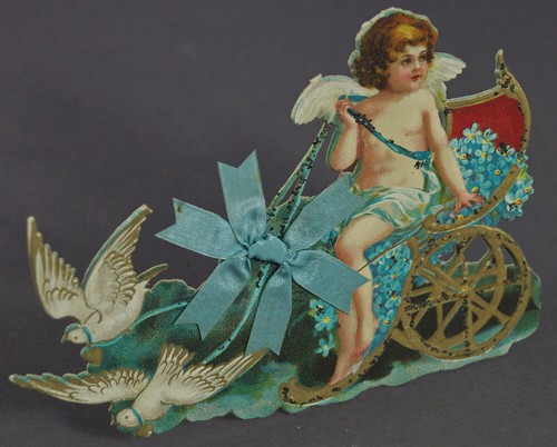 Présentoir Avec Ange À 1900/1910/Relief Carton (#11738) - Photo 2 sur 3