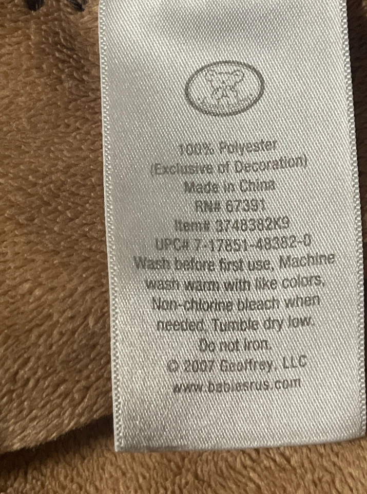 Manta bebé Koala león en el lado salvaje marrón tostado terciopelo reversible Foto 4 de 4