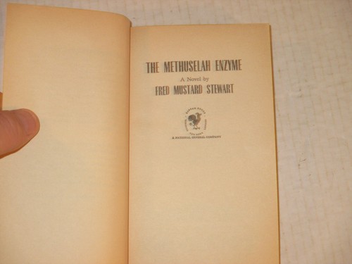 The Methuselah Enzyme by Fred Mustard Stewart ( 1972,paperback ) Bantam - Foto 5 di 7