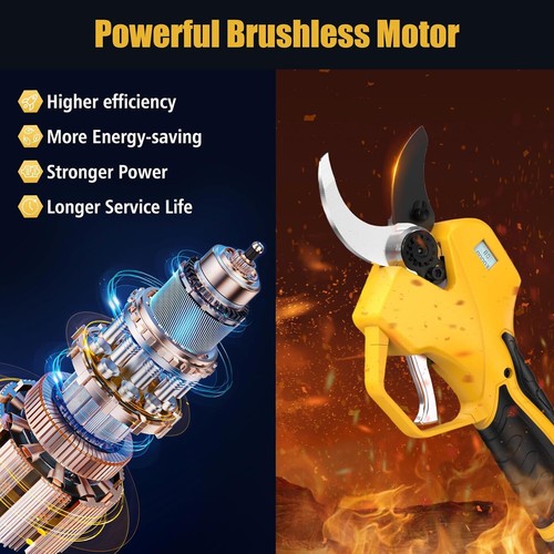 Electric Pruning Shears Cordless with 8FT Pole, Max Cutting Diameter 2 Inch(50Mm - Picture 5 of 7