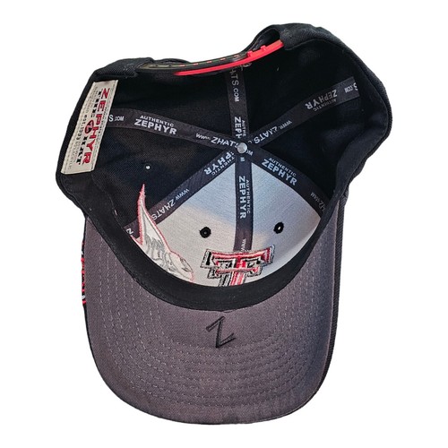 Zephyr NCAA Texas Tech Red Raiders Masked Rider Stickerei Wolle Snapback Cap - Bild 5 von 6