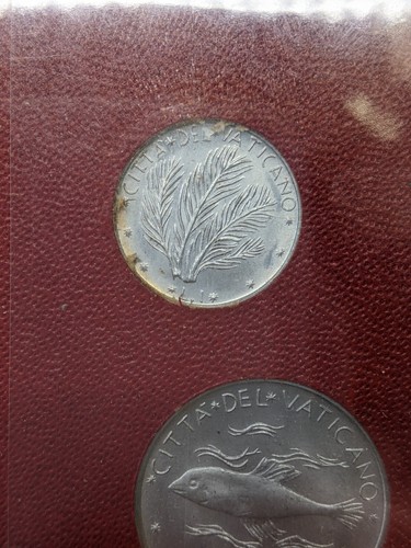 1970 VATICAN - OFFICIAL MINT BU SET (8) w/ SILVER 500 LIRE - POPE PAUL VI - Picture 16 of 18