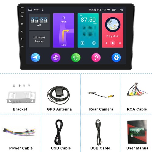 Android 13 Autoradio GPS Navi 1+32GB Für Opel Vivaro A Renault Trafic 2010-2014 - Bild 14 von 18