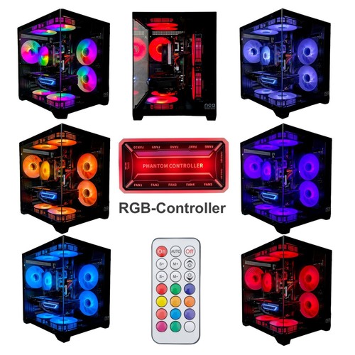 Gaming PC PHANTOM BLACK | NVIDA RTX 3050/4060/5070 | Intel 18 Kerner | Win 11 - Bild 2 von 8