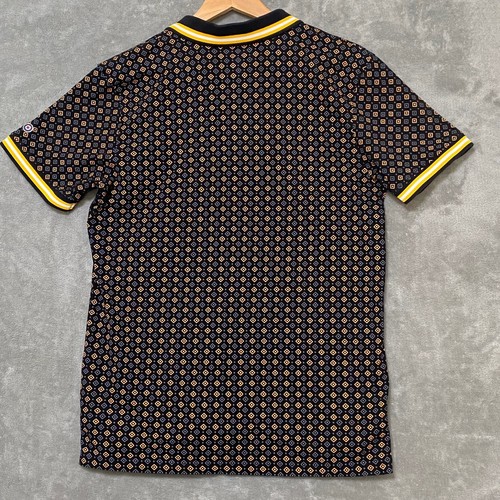 Lambretta Men's Classic Retro Polo Shirt, Size M, Black with Striking Graphics - Picture 2 of 10