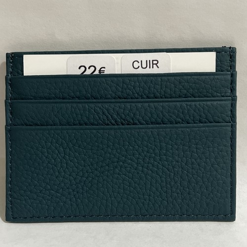 Echtes Cuir Leder 7 Kartenetui Made In Paris - Kieferfarben - Bild 3 von 4