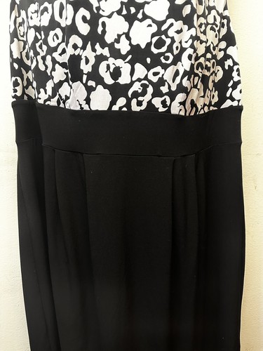 Dress Barn Women's 18 Black Pleat Waist Slinky Knit Sleeveless Dress - Picture 5 of 9
