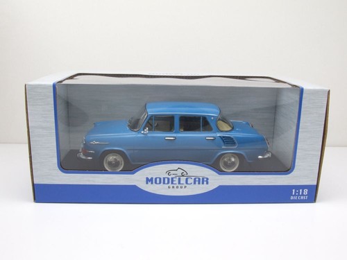 Skoda 1000 MB 1964 Bleu Maquette de Voiture 1:18 MCG - Bild 9 von 9