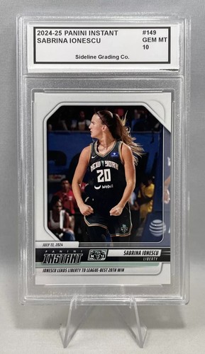 Sabrina Ionescu Graded Gem Mint 10 2024-25 Panini Instant NY Liberty /240