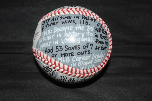 SALE PRICED GOOSE GOSSAGE SIGNED OMLB VCBC SUPERSTATS 1/1 HAND PAINTED HOF JSA! - Picture 4 of 10
