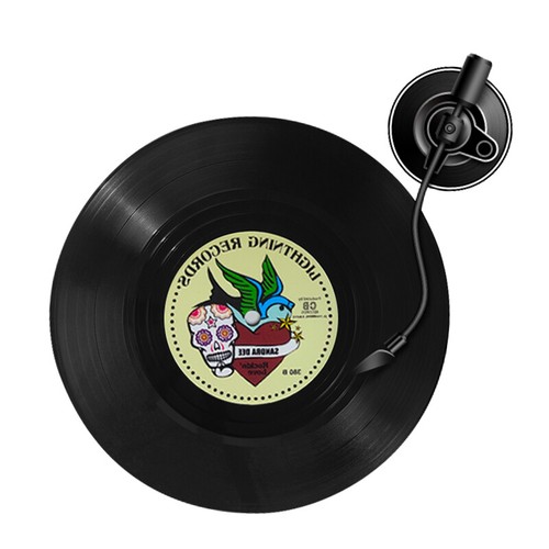 6 Stck. CD Untersetzer Vinyl Schallplatte Untersetzer Getränke Tasse Matte Pad Tisch Bar Geschenk - Bild 8 von 10